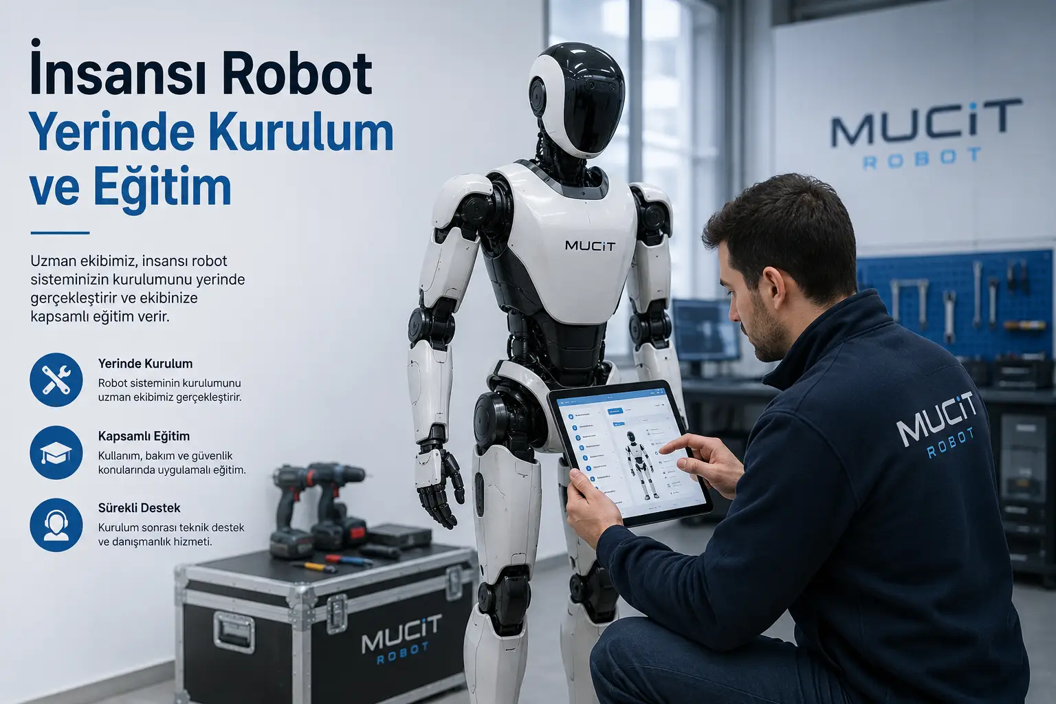 İnsansı Robot Yerinde Kurulum ve Eğitim